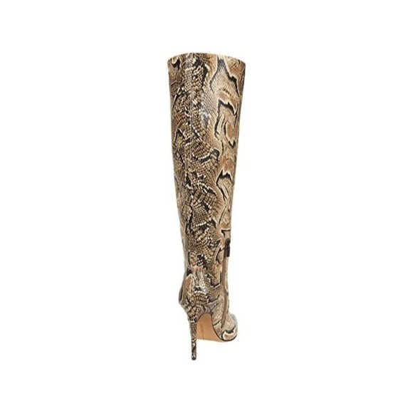 VINCE CAMUTO Fendels Knee High Crocodile Boot Multi Taupe 7 NEW - Picture 3 of 13
